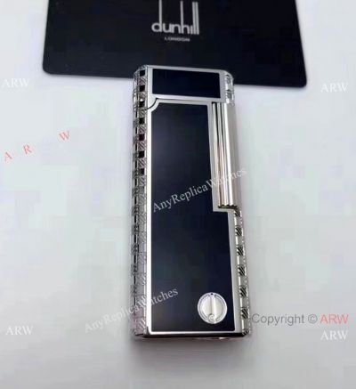 High Quality Fake Dunhill Lighter - Silver and Black